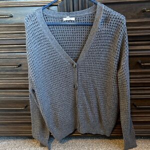 Maurices Charcoal Knit Cardigan